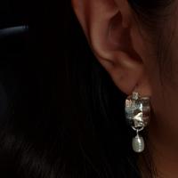 substore.th/ Mars earring/ silver925/gold14k/ ต่างหูห่วง