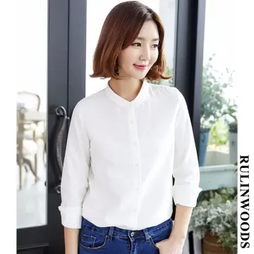 mandarin collar shirt female