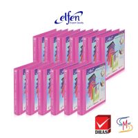 แฟ้มโชว์เอกสาร เอลเฟ่น รุ่น 4443A4 ขนาด A4 สีชมพู (12 ชิ้น)