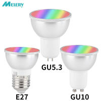 Wifi สมาร์ทหลอดไฟ GU10 MR16 E27GU5.3หลอดไฟ LED RGBW 6W 3000K เปลี่ยนสีห้องนั่งเล่นห้องน้ำ Remote โดย Alexa Home