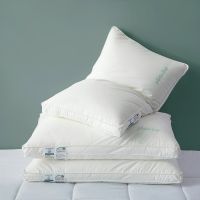 60 pure cotton embroidered white pillows for hotels wide-brimmed three-dimensional high and low pillows velvet pillow core pillow