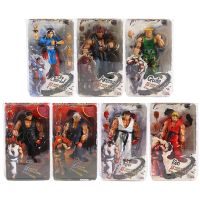 18ซม.NECA เกมคลาสสิก Chun-Li Chun Li Ken Guile Hoshi Ryu Akuma Gouki ตุ๊กตาขยับแขนขาได้ของสะสม PVC ของเล่นสำหรับของขวัญเด็ก