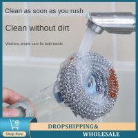 Cleaning Brushes Long Handle Dish Brushes Wipes Dispenser Liquid Soap Dispenser Cleaner Dish Scrubber Brush Dishwashing