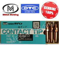 OTC Daihen Contact Tip K980C29-32 40L หัวเชื่อมขนาด 0.8-1.2mm (10ชิ้น/กล่อง)