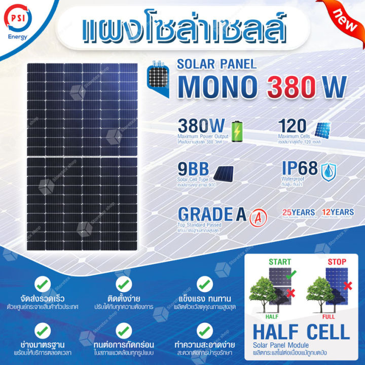 psi-solar-cell-แผงโซล่าเซลล์-mono-ขนาด-380w