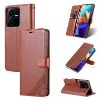 เคสโทรศัพท์สำหรับ Vivo Y27 Y02 Y02A Y36 Y35 Y22 Y22S Y16 Y02S Y33T Y33S Y21T Y21E Y21 Y21S คุณภาพสูงแม่เหล็กกระเป๋าสตางค์หนังช่องเสียบบัตรปลอกเคสแบบพับปิดได้ย้อนยุค