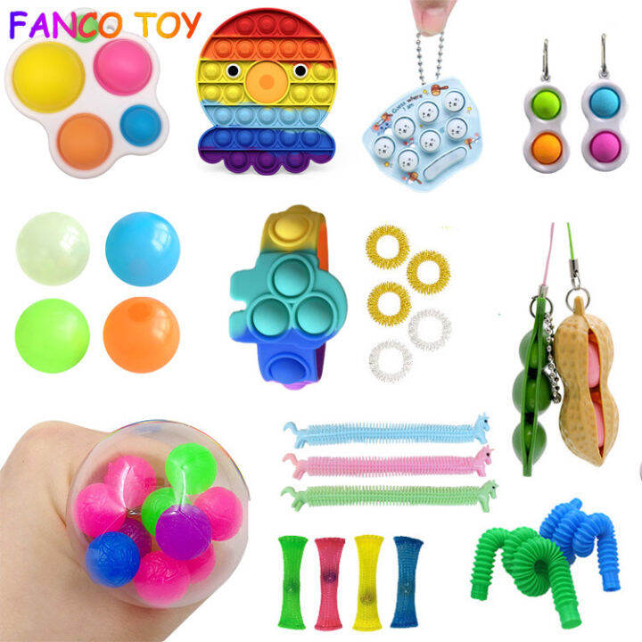 Tiktok Pop it Fidget Toy Push Pop Pop Bubble Sensory Stress ice cream