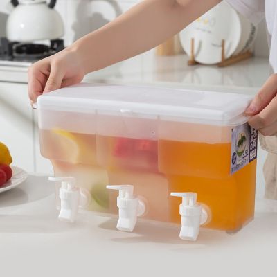 【CW】 3.5L Cold Kettle Refrigerator W/ Faucet Bottle Drinkware Pot Beverage Dispenser