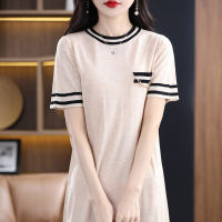 Factory Outlet Xiaoxiangfeng Dress Female Summer 2023 New Light Luxury Spring Season Age -Reducing Temperament Striped