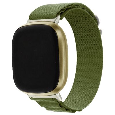 สำหรับ Fitbit Versa 3 /Sense ห่วงนาฬิกาไนลอนสากล (สีส้ม) (ขายเอง)