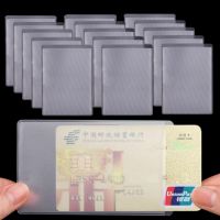 【CW】✺卐♀  10pcs/lot Matte Transparent Card Cover Protector Student Bus ID Holder Wallets Purse Business Credit