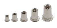 M3 M4 M5 M6 M8 M10 M12 304 Stainless Steel Flat Head Threaded Rivet Insert Nutsert Cap Rivet Nut