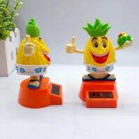 Decoration Cartoon Pineapple Solar Powered Swinging Doll Car Interior Ornament Kids Toy Auto Accessories Dancing Shaking Head De