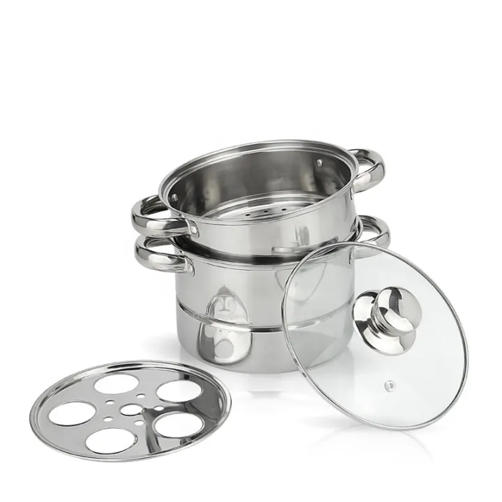 PLASTIC DEPOT Stainless Steel High Quality OneLayer Steamer Hotpot