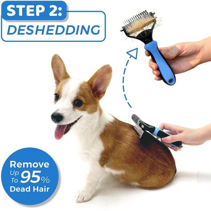 cc-undercoat-rake-for-dogs-2-1-comb-deshedding-hair-grooming-tool-mat-and-tangles-reduces-shedding-by-95