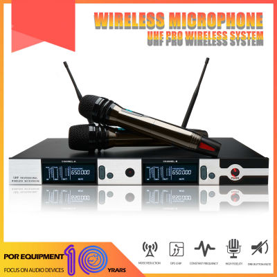 ไมโครโฟนไร้สาย SKM9000 2ไมโครโฟนมือถือ700MHZ UHF FM 400M รับจากระยะไกลอุปกรณ์ร้องเพลงที่บ้าน