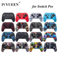 ที่เคลือบผิวซิลิโคนป้องกันการลื่น IVYUEEN สำหรับ Nintendo Switch เคสแท่งอะนาล็อกคอนโทรลเลอร์ NS Pro ฝาปิดสำหรับ Nintendo Switch