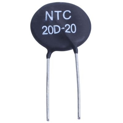 20D-20 NTC Thermistor for limiting of inrush current of power supply ballast CFL,black