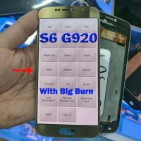 Original Big Burn จอ LCD สำหรับ SAMSUNG Galaxy S6 G920 G920F G9200จอแสดงผลหน้าจอสัมผัสเปลี่ยน Digitizer สำหรับ S6 G920FQ