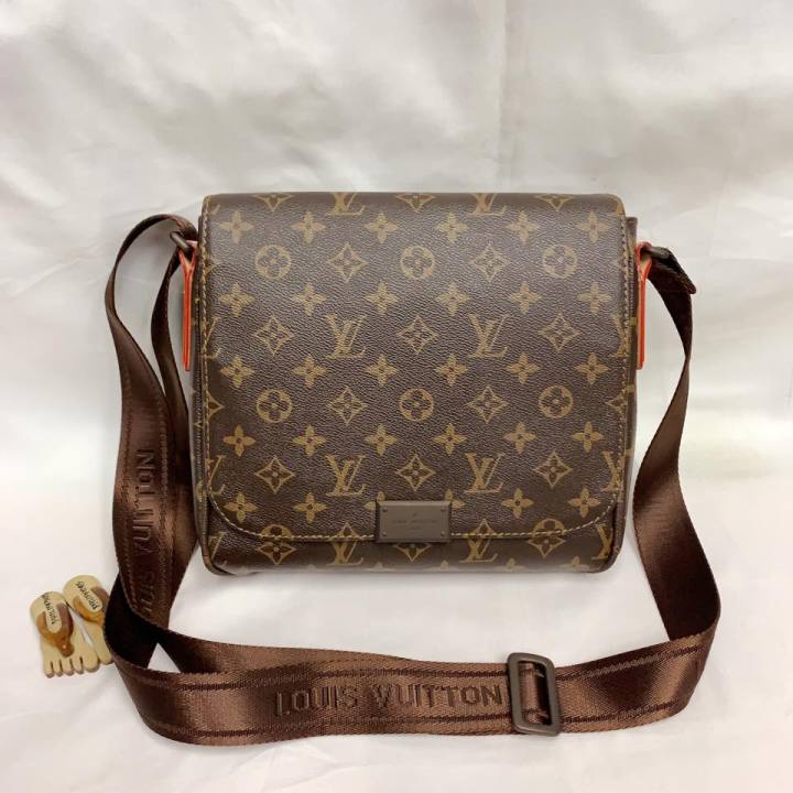 Louis Vuitton Avenue Sling Mens Monogram Bag M45897 VIRGIL Leather Black  Matte  eBay