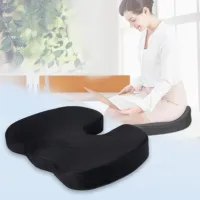 เบาะรองนั่ง Memory Foam เพื่อสุขภาพ ที่รองนั่ง ที่พิงหลัง หมอนรองหลัง (สีดำ, น้ำเงิน , น้ำตาล ) เบาะนั่งสำหรับผู้สูงอายุ พิงหลัง เบาะสำหรับคนท้อง นั่งทำงานคอมเพื่อสุขภาพ twin Bee Shop