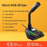 Micro thu âm để bàn SIDOTECH M2 led rgb mic lọc âm chống ồn quay 360 độ cổ