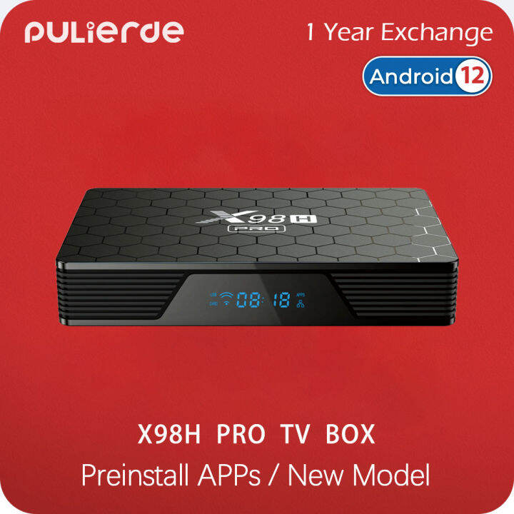 2023 new X98H PRO (Preinstall 10k Channels/Movies) H618 TV box 4GB