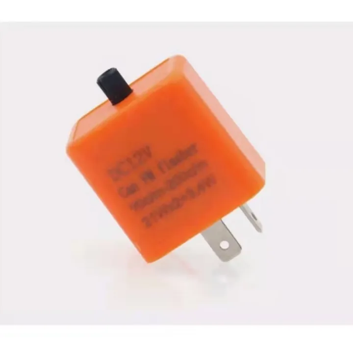 cod Motorcycle 12V External adjustable 2pin Flasher Relay No Sound