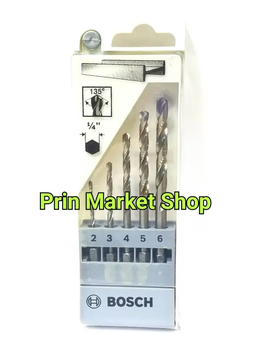Bosch ดอกสว่าน เจาะโลหะ Robust Line HSS-G ( ก้านหกเหลี่ยม) | Lazada.co.th