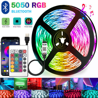 ไฟ RGB พร้อม5v505 0ไฟ LED กันน้ำแอพพ์บลูทูธไฟพื้นหลังทีวีบาร์ USB ไฟตั้งโต๊ะสร้างบรรยากาศแบบภาษาศาสตร์