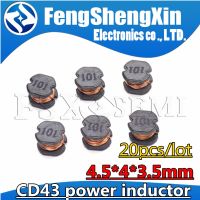 20pcs CD43 SMD Power Inductor 1 1.5 2.2 3.3 4.7 6.8 10 15 22 33 47 68 UH 1R0 1R5 2R2 3R3 4R7 6R8 100 150 220 330 470 680 102 MH WATTY Electronics