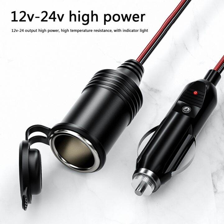 lz-12v-24v-20a-car-cigarette-lighter-extension-cord-0-6m-1-5m-4m-wire-car-splitter-charger-cable-female-socket-plug-car-accessories