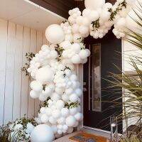 Big White Wedding Balloon Garland Kit Bridal Shower Bride to Be Marriage Engagement Organic White Balloons Set Colanders Food Strainers