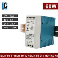 หม้อแปลง1.25A ชนิดราง MDR-60 10A 5A 2.5A 60W DC 5V 12V 24V 48V J116แปลงสวิตช์จ่ายไฟสลับ