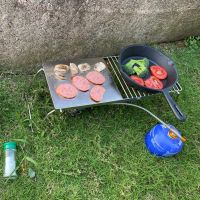 Outdoor Portable Stainless Steel Barbecue Grill with Storage Bag Cooking Accessory Foldable Picnic BBQ Grill Stove