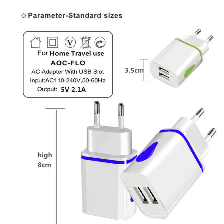 on-sale-ที่ชาร์จ2a-แบบ-usb-ติดผนังรูปตัวโอลาฟสำหรับโทรศัพท์มือถือขนาด5โวลต์พอร์ตโทรศัพท์2อียูอะแดปเตอร์-usb-คู่