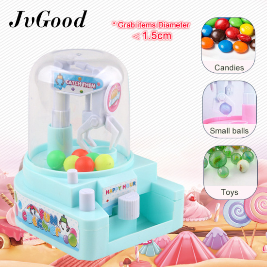 Jvgood claw machine mini toys kids mini doll claw machine ball candy kids - ảnh sản phẩm 1