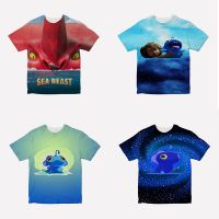 Movie The Sea Beast T Shirts Children Summer Hip Hop Graphic Short Sleeve Boys Tee Tops For 4-14Years Boy Girl Kids Clothing