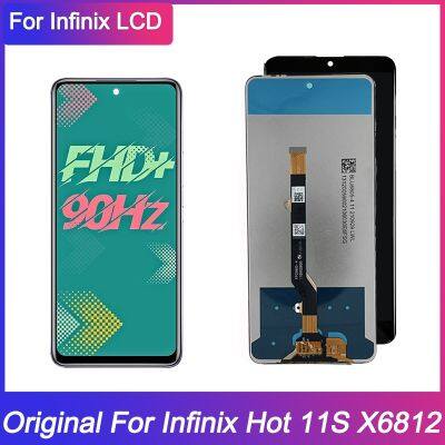 Original LCD For Infinix Hot 11s Display Touch Screen Assembly Digitizer For Infinix X6812 LCD Replacement Parts