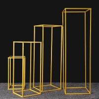 【hot】✉™☃  Wedding Rectangular Gold Centerpiece Vases Decoration