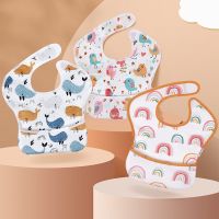 【DT】hot！ Baby Bibs Cartoon Feeding Washable Infant Saliva With Food Catcher for   Boys