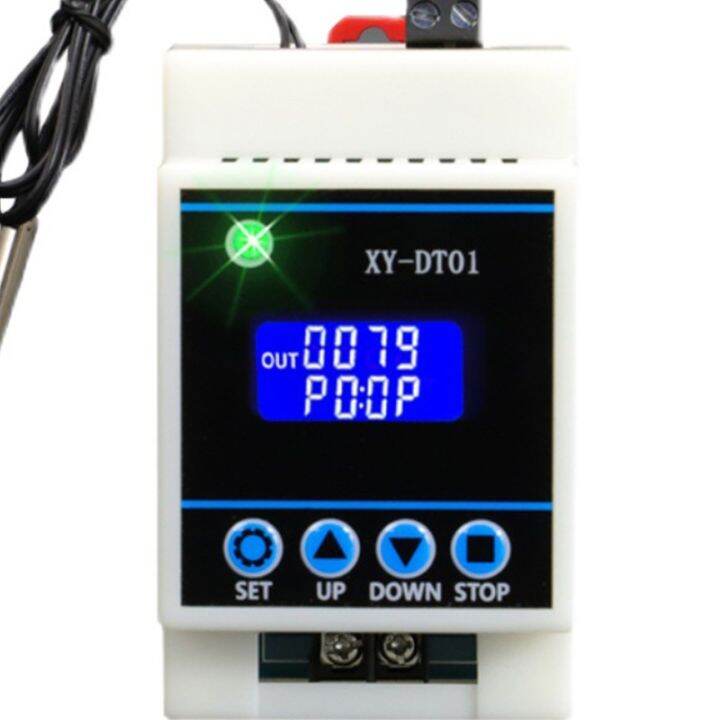 220v-digital-lcd-temperature-controller-module-thermostat-switch-with-probe-over-heat-alarm-heating-amp-cooling-control