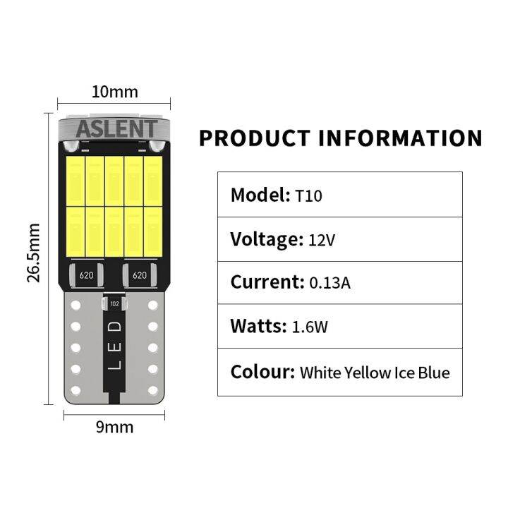 cw-aslent-10x-w5w-t10-led-bulbs-canbus-4014-26smd-6000k-168-194-led-5w5-car-interior-dome-reading-license-plate-light-signal-lamp