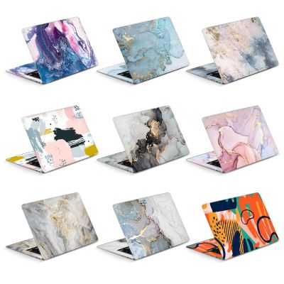 Universal Marble Laptop Cover Stickers Skins Vinyl Skin 2pcs Decorate Decal 13.3"14"15.6"17.3" for Macbook /Lenovo/Asus/Hp/Acer Keyboard Accessories