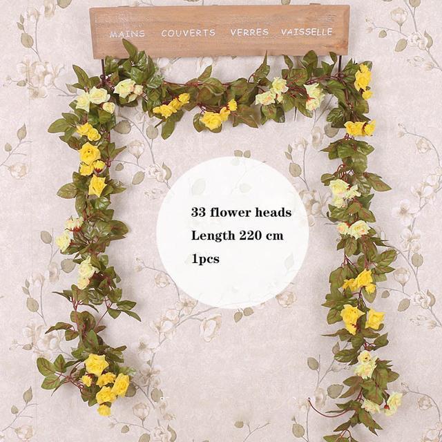 hotx-dt-33-flower-heads-batches-of-silk-roses-ivy-green-leaves-used-for-family-wedding-decoration-fake-leaves-diy-hanging-wreath-ar