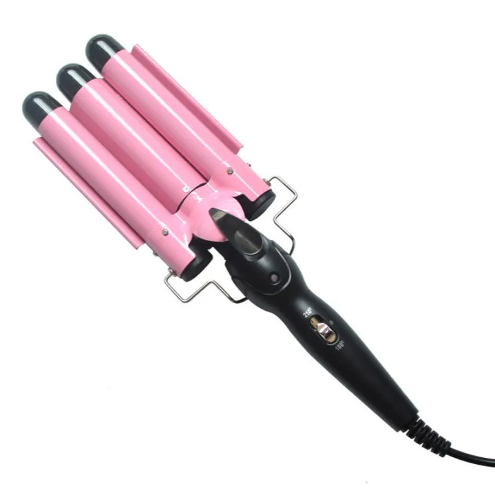 20/22/25/28/32mm 3 Barrels Professional Tourmaline Ceramic Curl Electric  Hair Curling Iron PTC Fast Heating Hair Curler Hair Care Styling Tool Wave  Magic Style (Pink) | Lazada PH