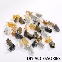 【YF】 Fechos Conector Clipe de Couro para Fazer Jóias Cord End Caps String Ribbon Acessórios DIY Colar Pulseira 50-100Pcs