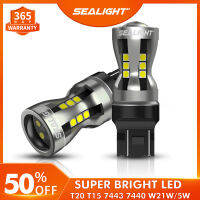 SEALIGHT 2 pcs T15 LED-7440 T20 992 7443 7444 LED Bulbs 6000K 3000 LM LED Bulbs Super Bright for Reverse Tail Lights Turn Signal