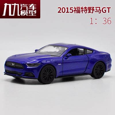 Welly Diecast Scale 1:36 Vehicles Ford Mustang GT Alloy Toy Model Car Warrior Collections Ornament Gifts for Children