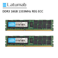 Latumab RAM DDR3 32G (2X16GB) หน่วยความจำเซิร์ฟเวอร์1333MHz PC3-10600 REG ECCโมดูลหน่วยความจำภายในDDR3